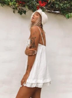 Princess Polly Empress Of Love Mini Dress White -Polly Clothing Shop EMPRESS OF LOVE MINI DRESS