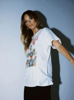 Princess Polly Guns N' Roses 1988 Tour Tee White
