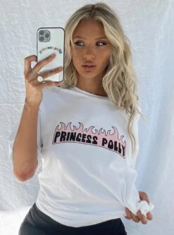 Princess Polly Zahra Tee White