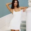 Princess Polly Kiribati Mini Dress White -Polly Clothing Shop KIRIBATI MINI DRESS WHITE 36166547 6638 4bd4 9a87 d2fd287a3e03