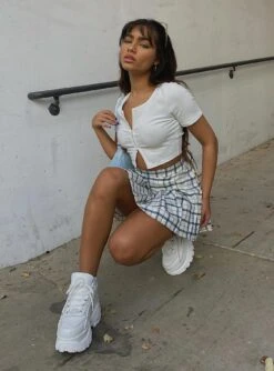 Princess Polly Lona Mini Skirt -Polly Clothing Shop LOTTIE CROP TOP LONA MINI SKIRT 1 01a7e0a5 371f 48e4 a91e 2f9b9ad6e0dc