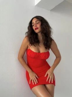 Penney Mini Dress Red -Polly Clothing Shop PENNEY MINI DRESS RED 74b80b98 a91a 4de5 a419 abf6fd3fd363