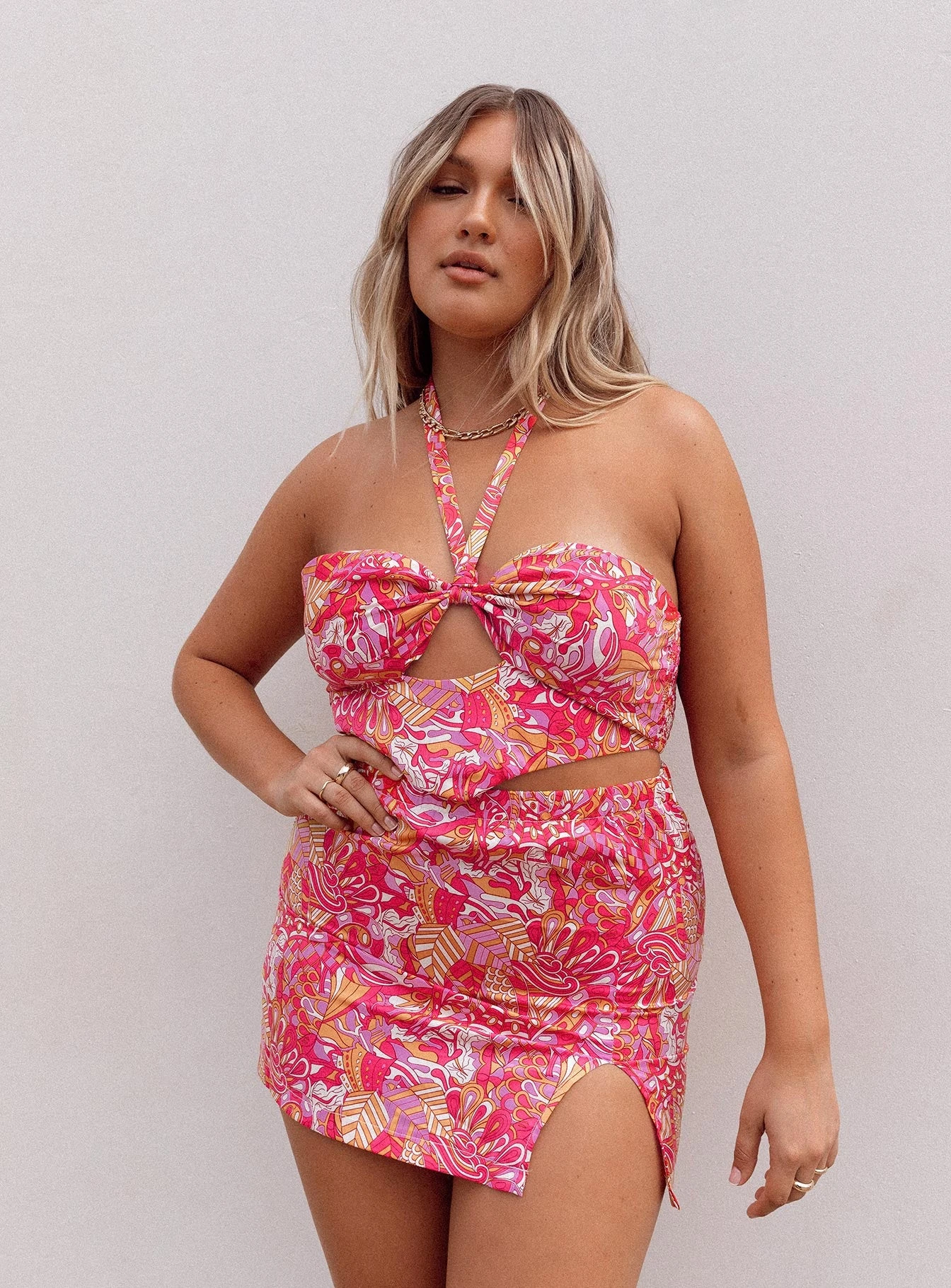 Taina Mini Skirt Pink 8 Taina Mini Skirt Pink - Image 6