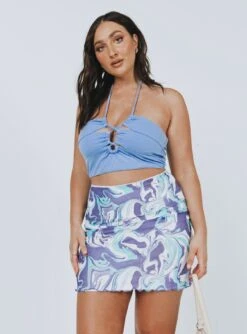 Princess Polly Remi Mini Skirt Blue -Polly Clothing Shop Zamia Top Blue and Remi Mini Skirt Blue 1 ad9c24d4 bfe9 42d5 8ef7 38c030ba7bcb